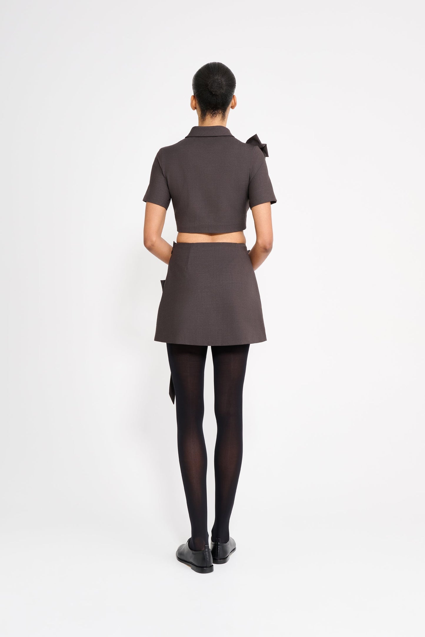 BOW BOUQUET WOOL TOP