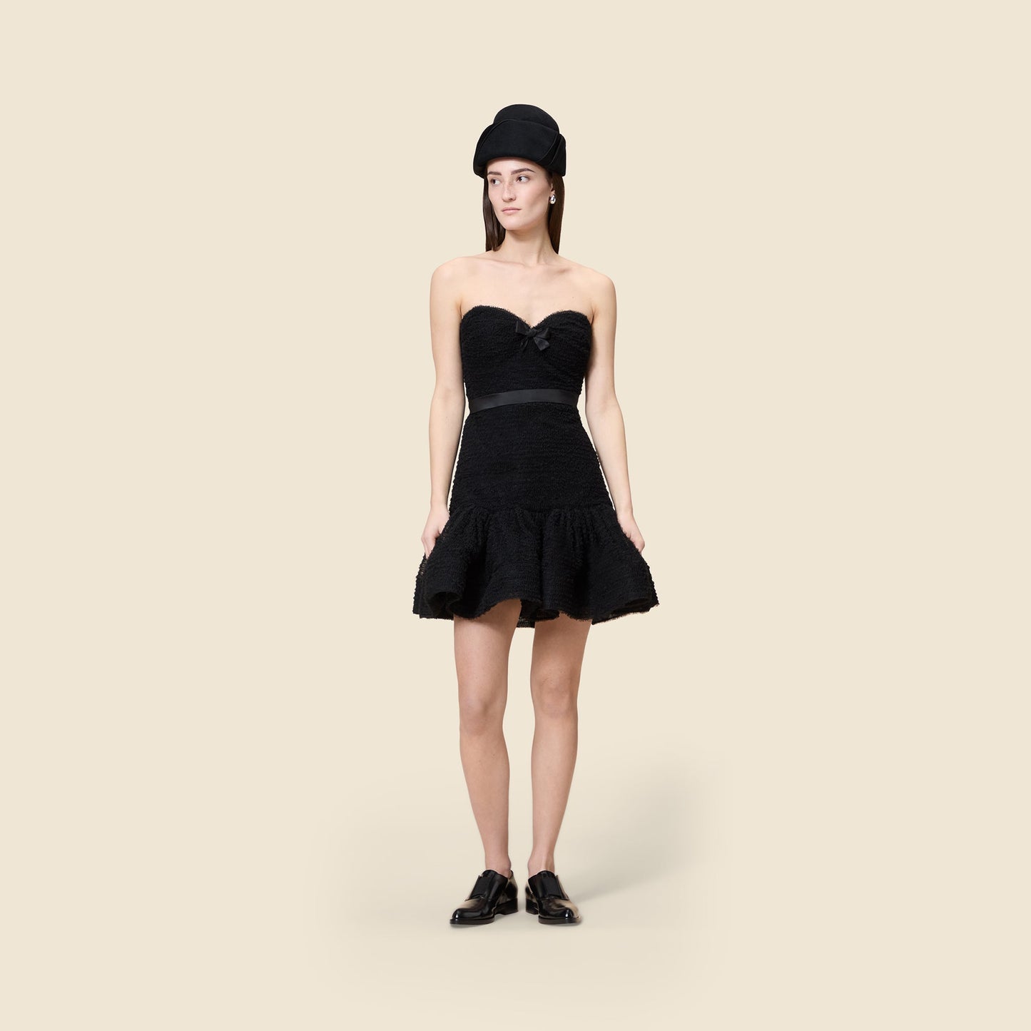 TULLE RUFFLE DRESS