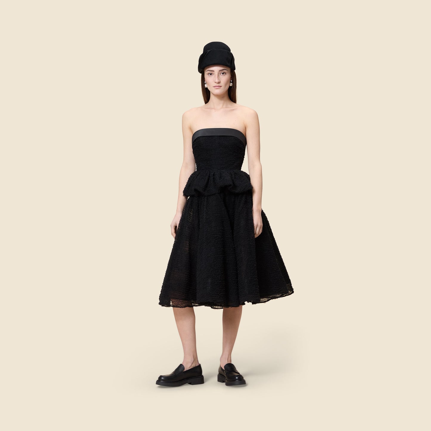 TULLE RUFFLE TOP