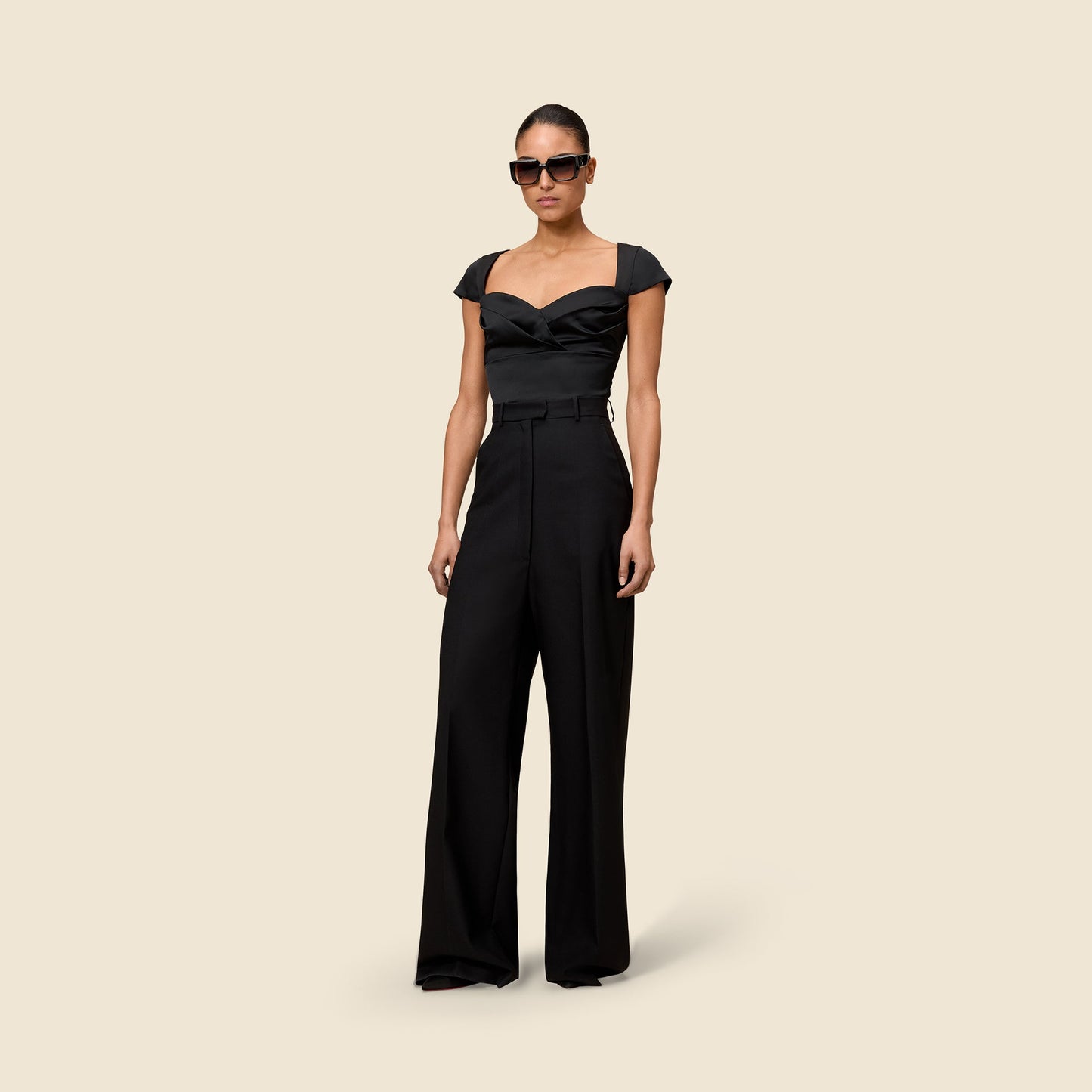 PLEATED SATIN BODY